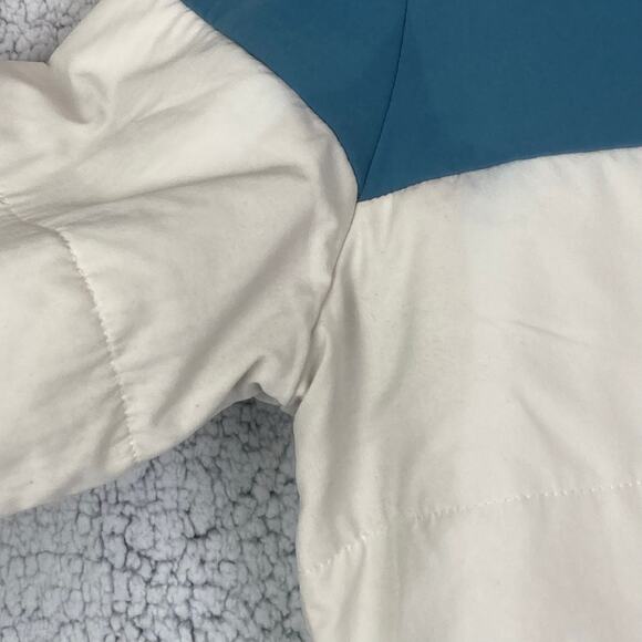 Kari Traa Siri 1/2 Zip Jacket Womens L White Blue Orange Zip Quilted Pullover - Picture 5 of 10